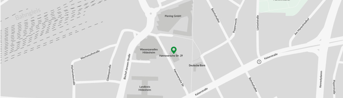 Bezirksstelle Hildesheim, Karte