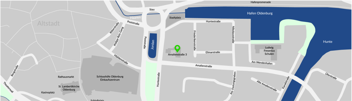 Bezirksstelle Oldenburg, Karte