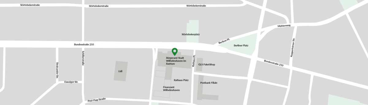 Bezirksstelle Wilhelmshaven, Karte