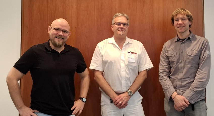 Dr. Sven Wolf (m.), Dr. Dennis Lutz (l.), Henning Schwahn (r.)